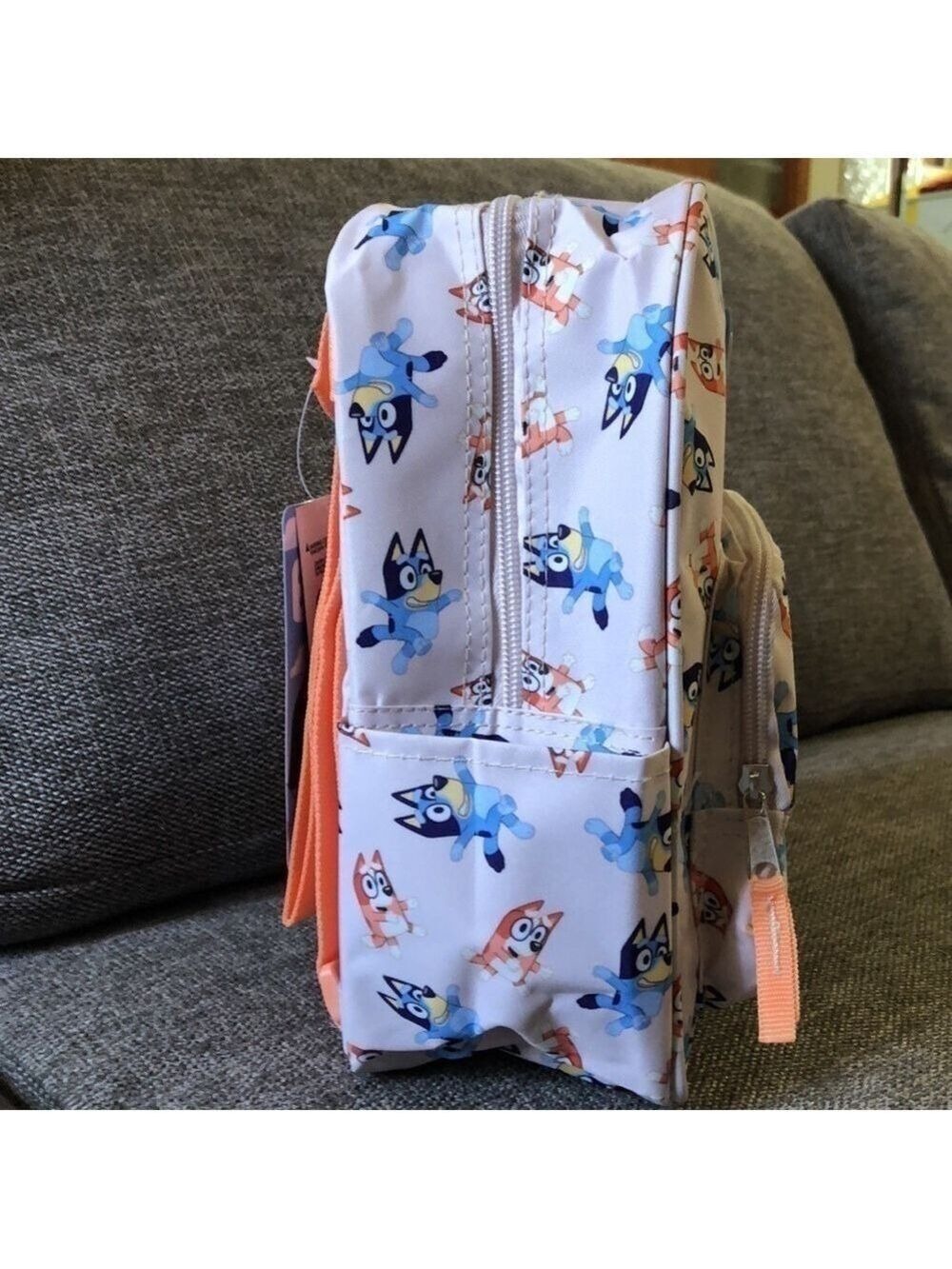 Moose Bluey Toddler Boy Girl Backpack Book Bag Gream Orange - Picture 9 of 15
